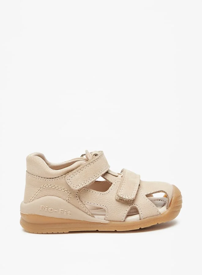 بيرفيت Solid Fisherman Sandals with Hook and Loop Closure