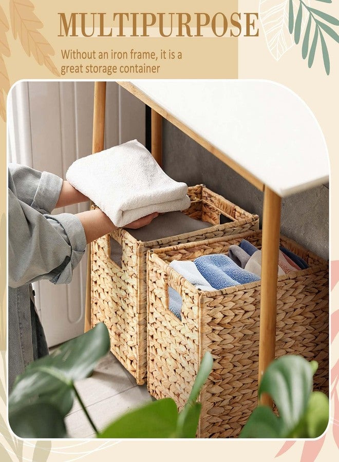 Jingmore Hanging File Basket, Water Hyacinth Woven File Organizer Box - Image 5