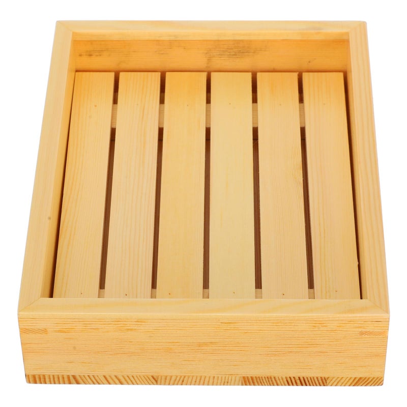 Wooden Sushi Tray And Sashimi Plate 23x18 5cm Japanese Style Serving Dish For Seafood And Meat - Image 2