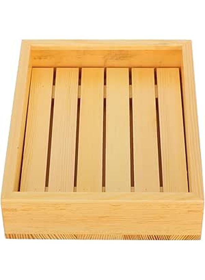 Wooden Sushi Tray And Sashimi Plate 23x18 5cm Japanese Style Serving Dish For Seafood And Meat - Image 1