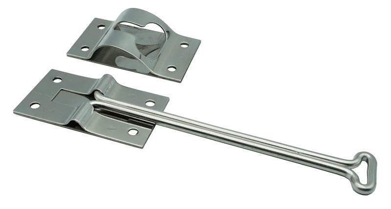 6 Inches Self Closing T Style Entry Door Latch Catch Holder Stainless Steel for RV Camper Trailer Cargo, Entry Door Hardware (1 Pack)