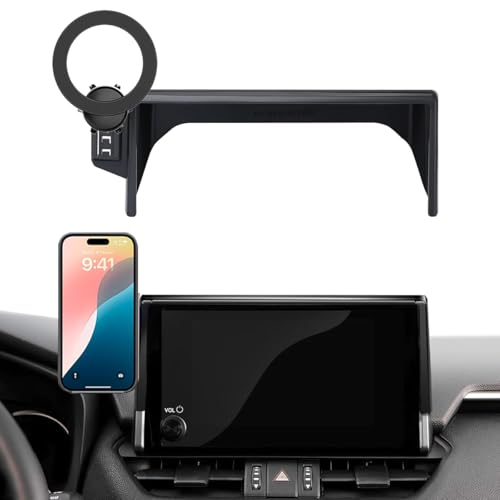 Hesanzol Car Phone Holder for Toyota RAV4 2025 2019-2024 7/8-Inch Screen, Cell Phone Mount Compatible with MagSafe - Image 1