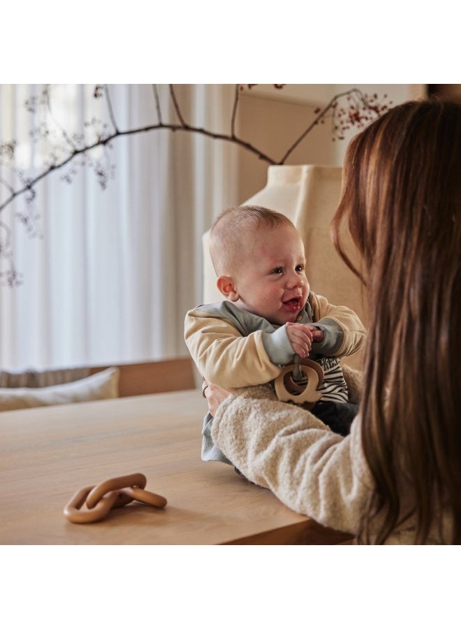 Dirkje boys' set shirt waistcoat trousers soft blue baseball - Image 4