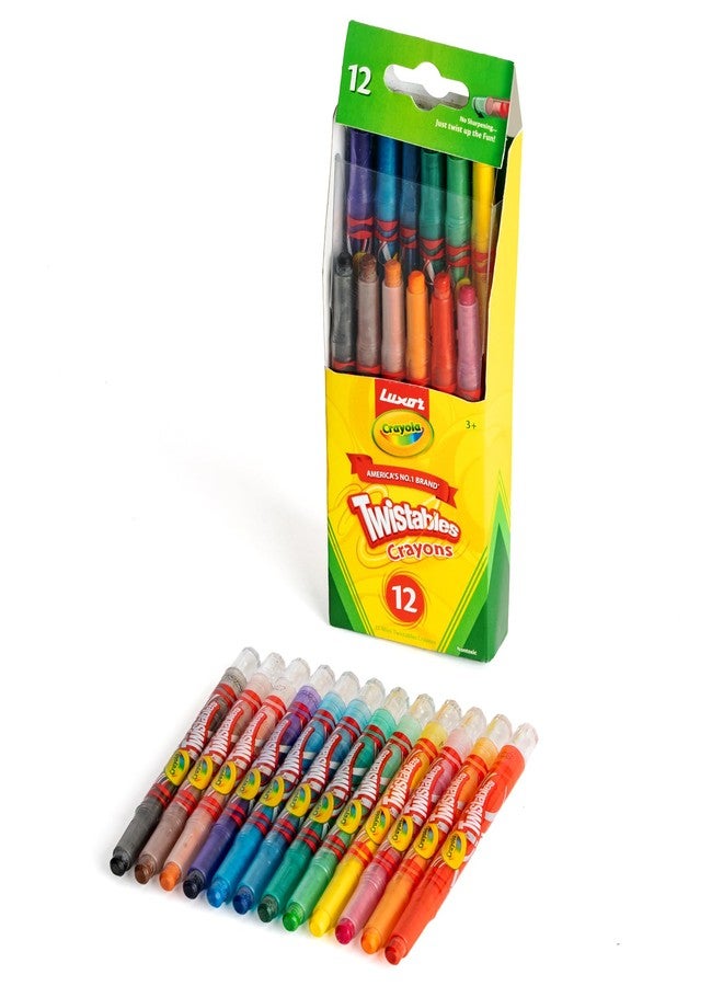 Luxor Crayola Twistable Mini Crayons 12 Shades - Image 1