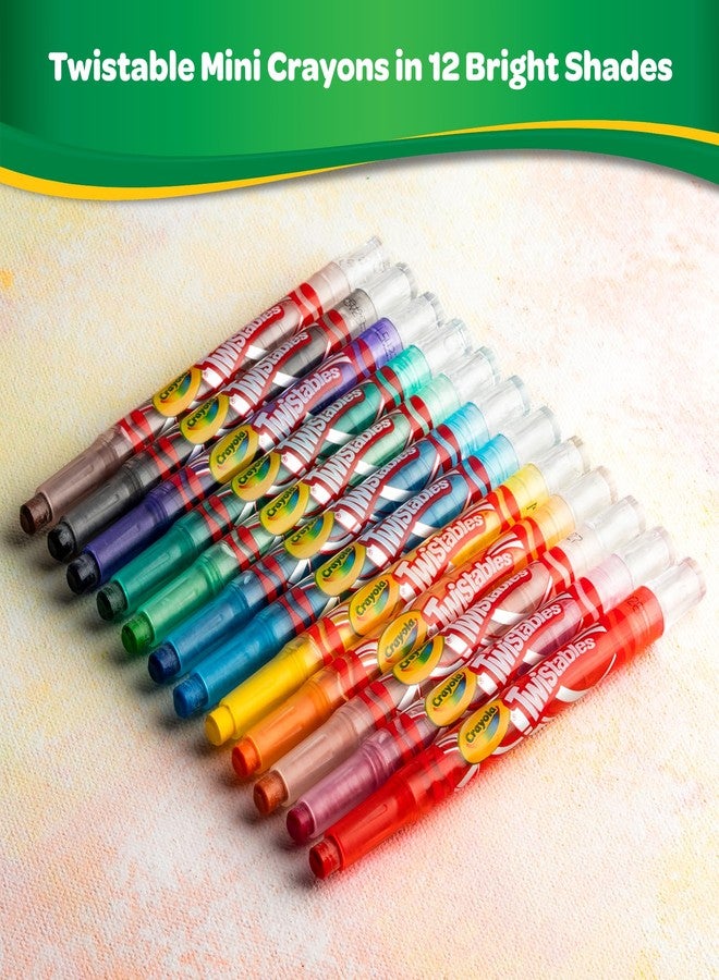 Luxor Crayola Twistable Mini Crayons 12 Shades - Image 2