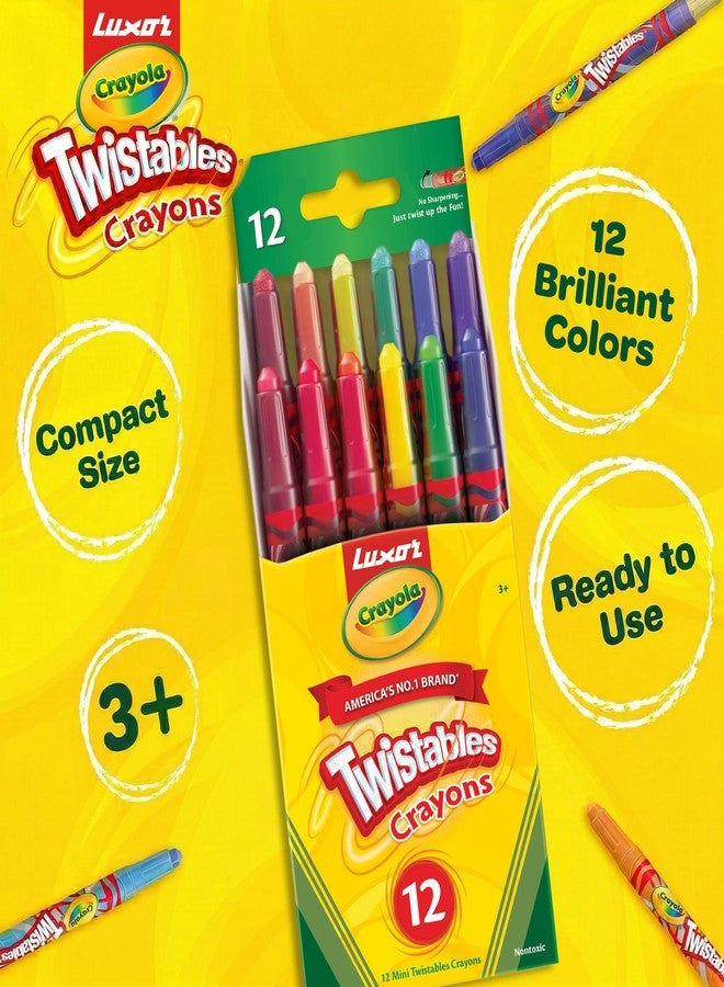 Luxor Crayola Twistable Mini Crayons 12 Shades - Image 5