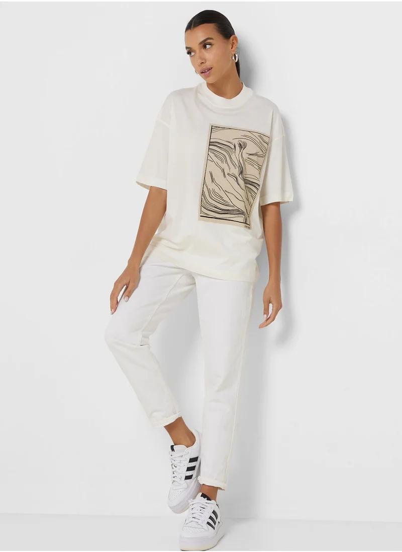 CALVIN KLEIN Round Neck Printed T-Shirt