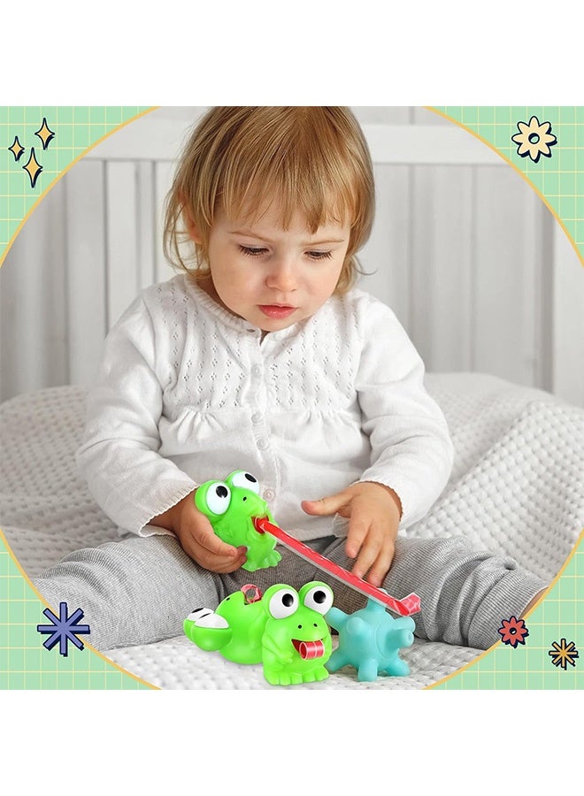2 Pack Squeeze Stress Frog Toys,Tongue Sticking Out, Novelty Relief Squeeze Toys Frogs Stress Screaming Gags for Kids Adults - Image 3