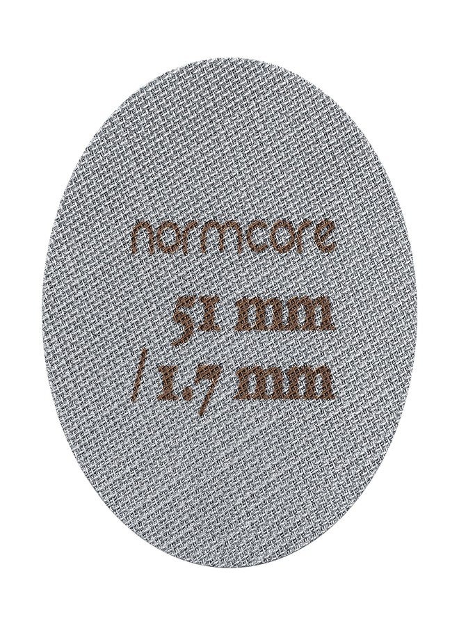 Normcore 51mm Puck Screen - Lower Shower Screen - Metal Coffee Reusable Filter for Espresso Portafilter Filter Basket 51mm - 1.7mm Thickness 150μm - Stainless Steel