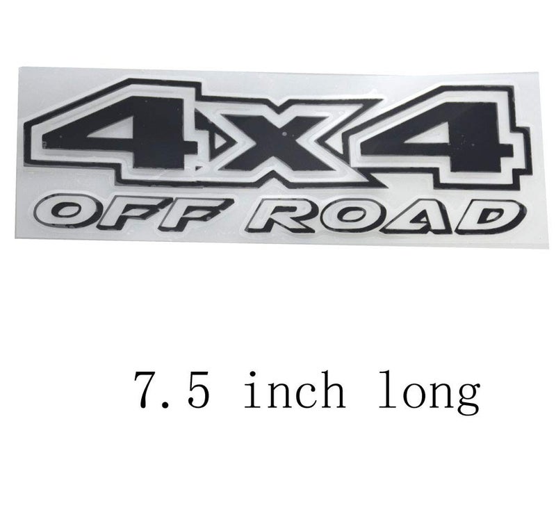 EmbRoom 2pcs 4x4 Offroad Decals, Brushed Print Effect Black Vinyl Replacement Stickers for F150 GMC Sierra Chevy 1500 2500 Chevrolet Silverado (Black) - Image 3
