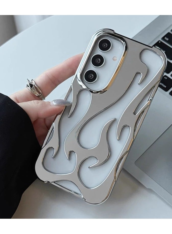 general Cover for Samsung S25 Ultra Customized,  Style Case with Hollow Flame Shape for Boys, Girls Soft Matte Coating Samsung Galaxy S25 Ultra Case Cover for Men, Women