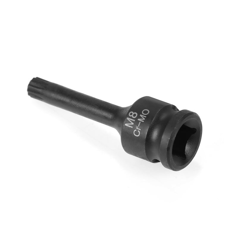 3/8 Inch Impact Socket Set: 7 Metric Sizes - 12 Point Design Cr-Mo Steel Impact Socket Set for Heavy-Duty Automotive Repair, Electrical Application - Image 4