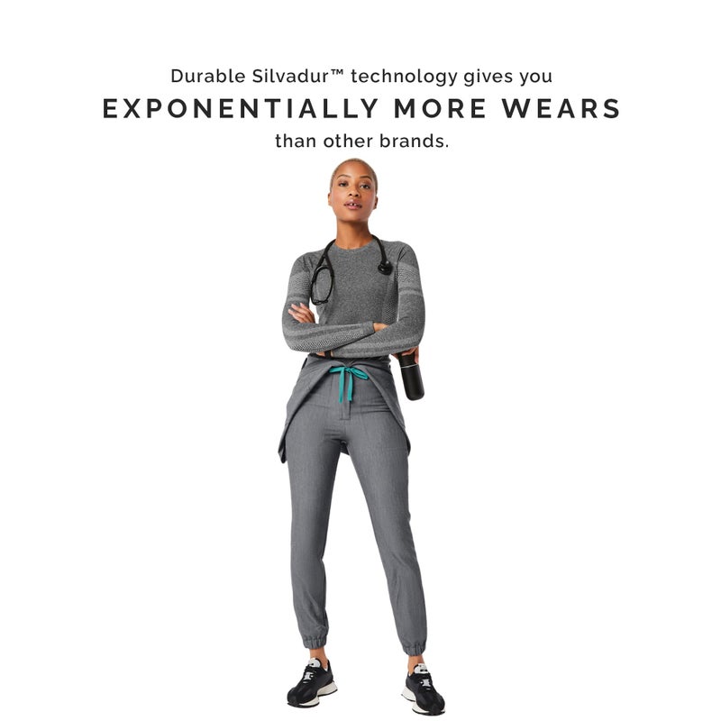 FIGS Women's Rafaela Cargo Jogger Scrubjumpsuit - Graphite M - Image 5