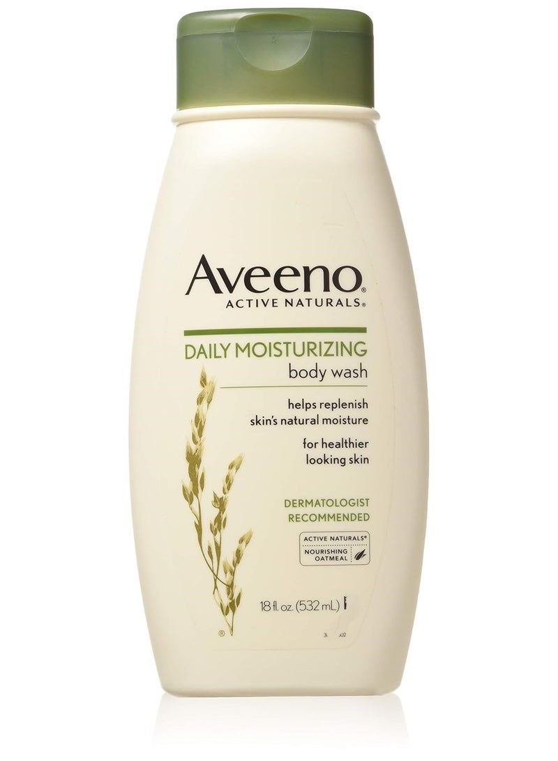 غسول الجسم المرطب اليومي من أفينو - 532 مل - عبوة من قطعتين - Image 2