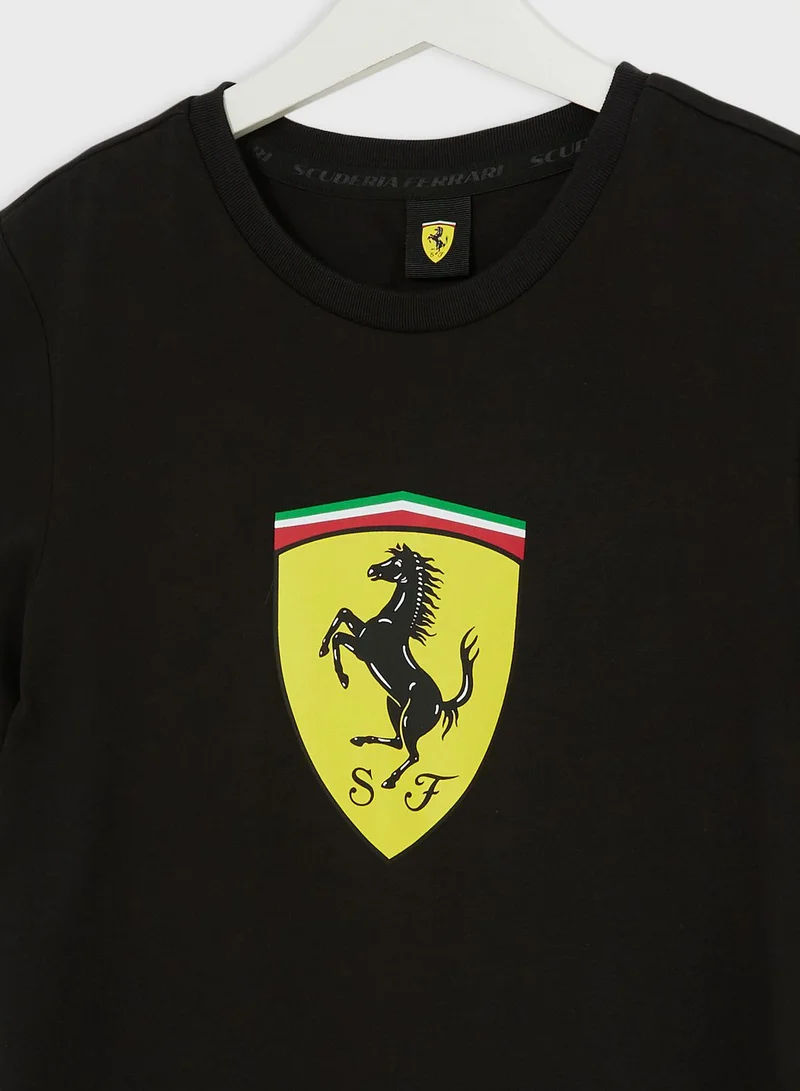 PUMA Kids Ferrari Race Big Shield T-Shirt