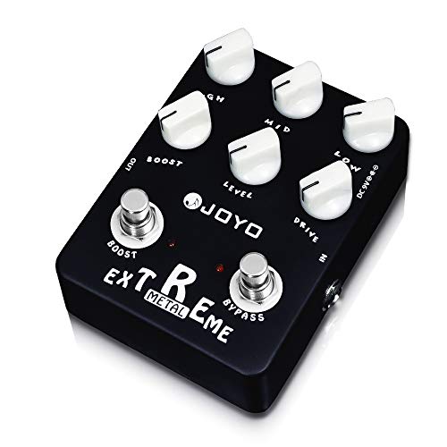 JOYO Metal Distortion Pedal with 3 Band EQ and Low-Mid-High Gain Boost for Electric Guitar Effect - Bypass (Extreme Metal JF-17) - Image 1