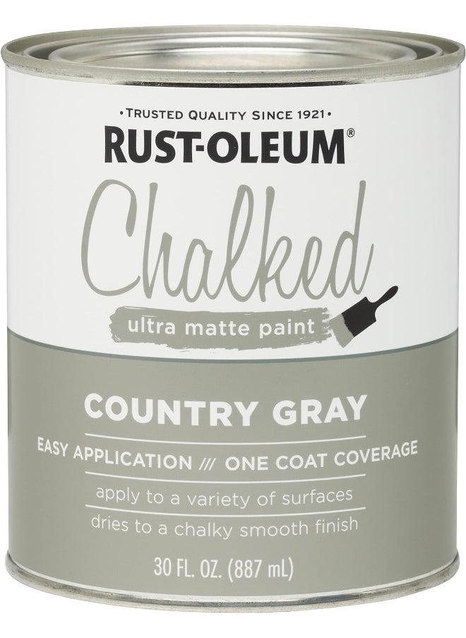 RUST-OLEUM Country Gray Chalked Ultra Matte Paint  - Image 1