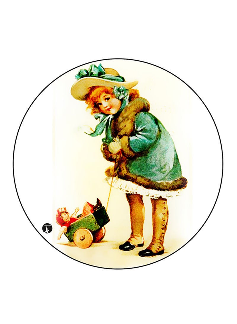 RKN Vintage Art Printed Large Pin Multicolour - Image 2