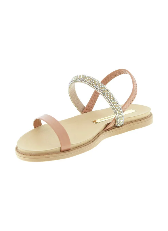 MOLECA Moleca Ladies Flat Sandals Nude | Made In Brazil