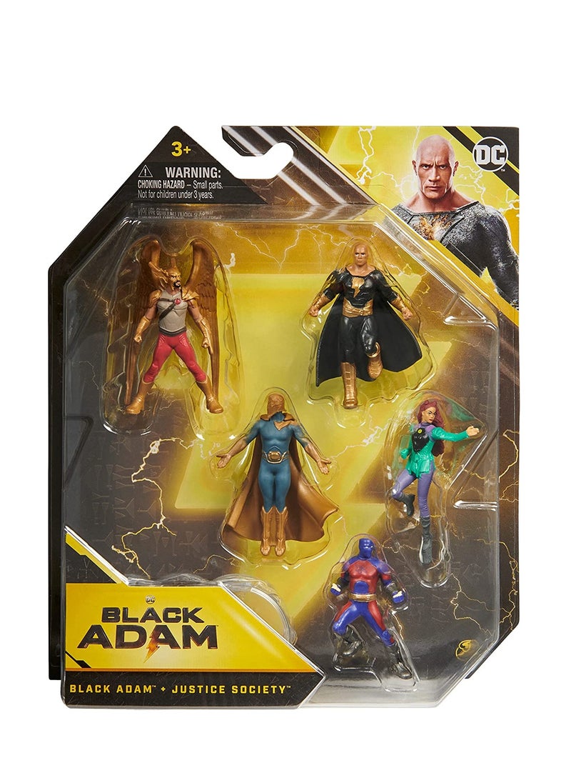 DC Comics Black Adam Movie Figure 2 Inches Pack of 5 Set  - Image 1