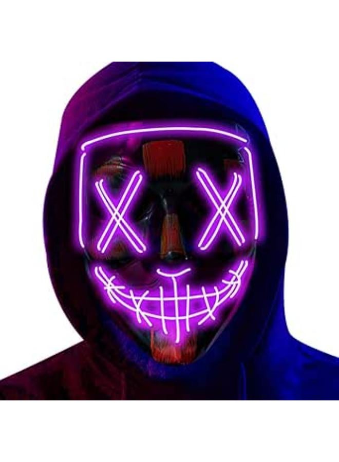NeoGenius LED Light Up Mask for Halloween, Neon, and Bachelor Party Decoration