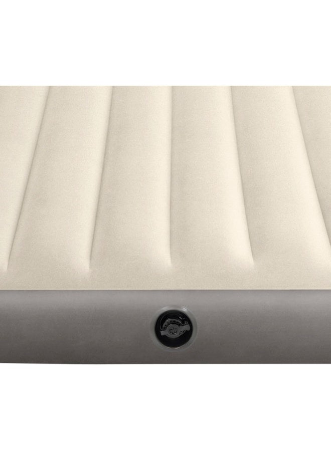 INTEX 64102 Deluxe Single High Air Bed, Double(137 x 191 x 25 cm) fiber White/Grey 190.5 x 137.1cm - Image 2