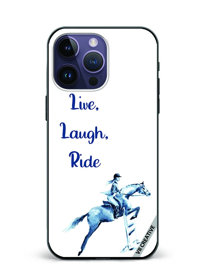 VR CREATIVE غطاء حماية لهاتف آبل آيفون 16 برو ماكس بتصميم حصان متعدد الألوان