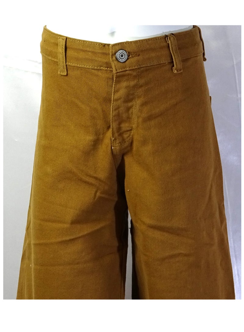 SHELTERE "Girls' denim jeans with a waistband button, solid color from Shelter Collection 23043" - Image 3