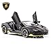 BDTCTK 132 Lambo LP770 Car Model Toy Child Sound and Light Pull Back Car Zinc Alloy Toys for Kids Boy Girl Gift Black - Image 2