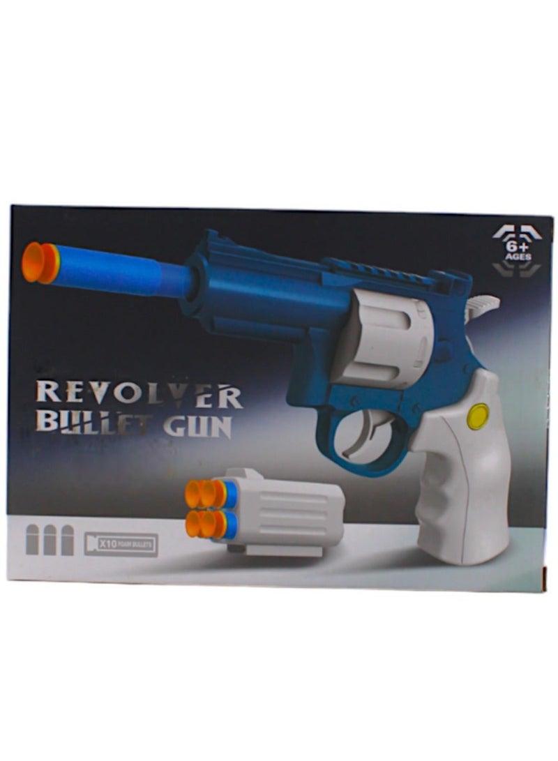 Toy Box Gun Revolver Soft Bullet Gun Airsoft Pistol Gun Toy Assorted Mix Color - Image 5