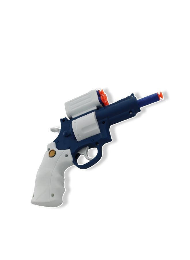 Toy Box Gun Revolver Soft Bullet Gun Airsoft Pistol Gun Toy Assorted Mix Color - Image 4