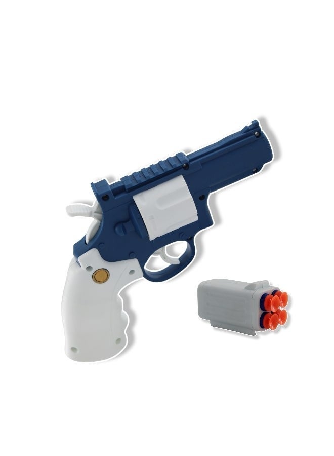 Toy Box Gun Revolver Soft Bullet Gun Airsoft Pistol Gun Toy Assorted Mix Color - Image 2