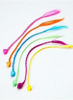 U.S. Toy U.S. Toy Nylon Hair Braid Extensions Attachments - 12 Pieces  - Image 2