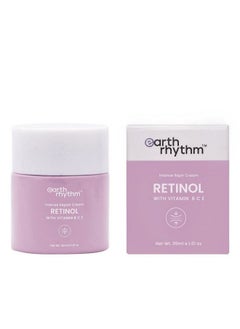 Earth Rhythm Retinol Night Cream Enriched With Vitamin B C & E Clears Clogged Pores Gives Radiant Skin All Skin Type 30Gm  - Image 2