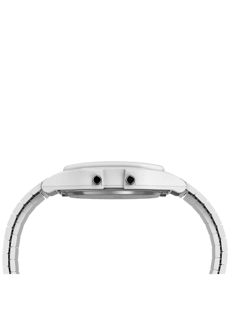 Timex Resin Digital Unisex's Watch With White Stainless Steel TW2U93700 - Image 2