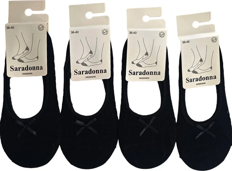 Dore Self Patterned Women's Ballerina Socks 6 Pieces Srdnna