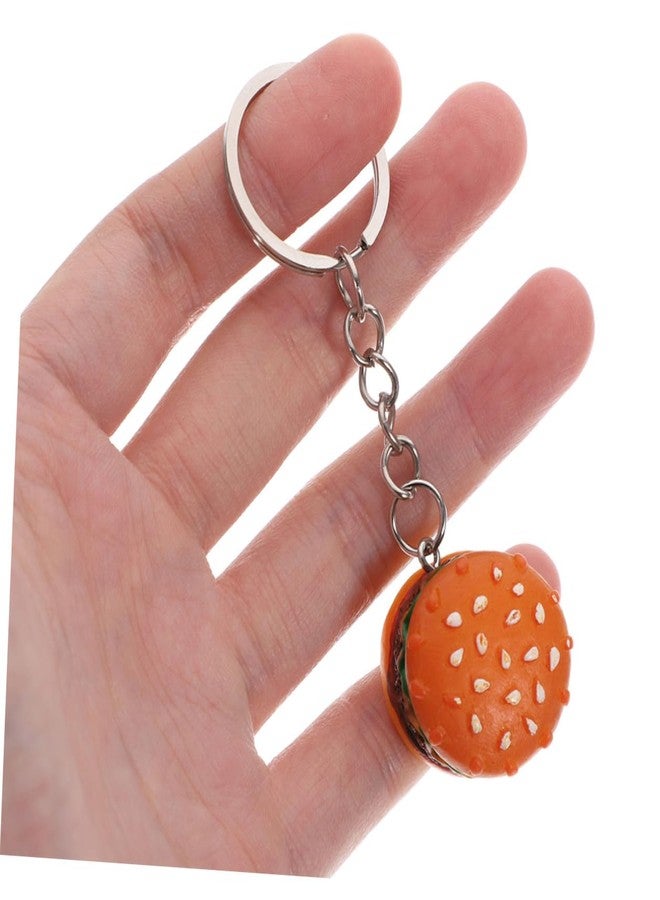 DEARMAMY Hamburger Keychains 10pcs Fast Food Cheeseburger Burgers Key Ring Simulation Food Key Pendant Bag Purse Charms for Birthday Party Favor - Image 4