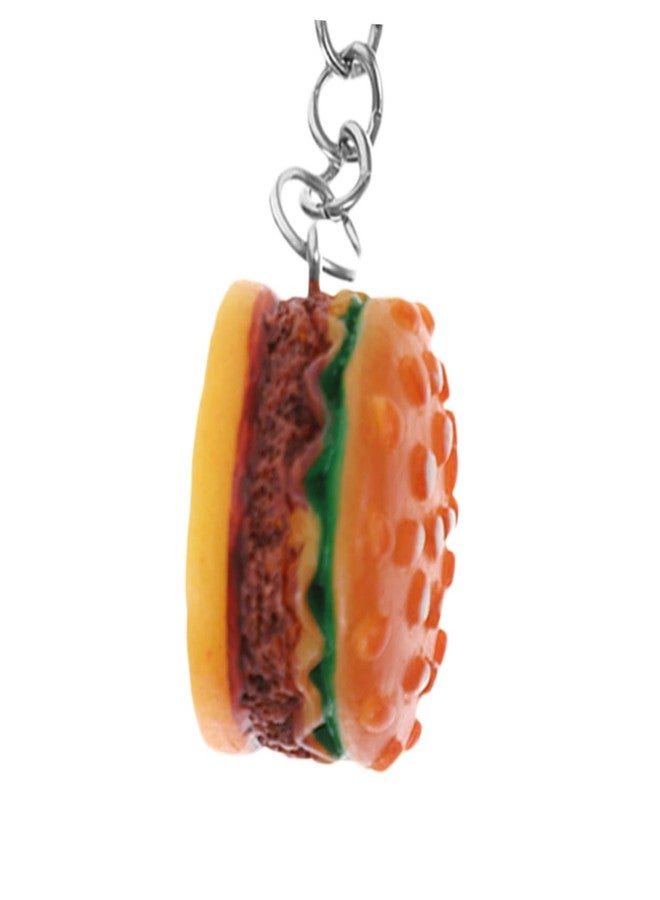 DEARMAMY Hamburger Keychains 10pcs Fast Food Cheeseburger Burgers Key Ring Simulation Food Key Pendant Bag Purse Charms for Birthday Party Favor - Image 3