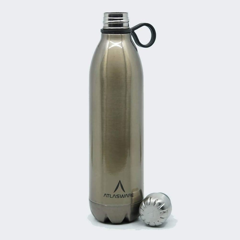 Atlasware 700ml Vacuum Flask - Silver - Image 2