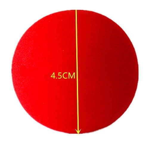 he andi 1.75 inch Red Sponge Soft Ball Close-Up Magic Street Classical Comedy Trick Props (12PC) - Image 2