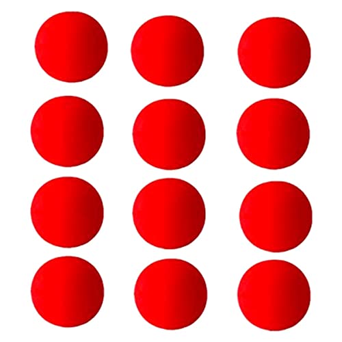 he andi 1.75 inch Red Sponge Soft Ball Close-Up Magic Street Classical Comedy Trick Props (12PC) - Image 1