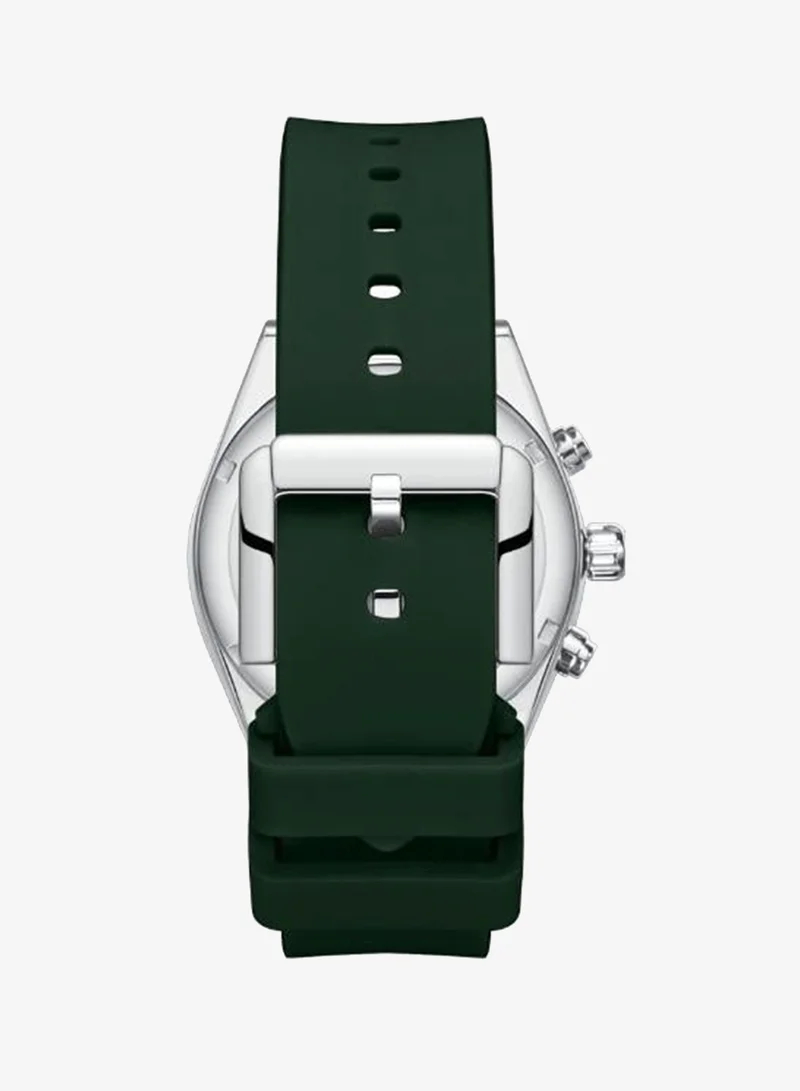 Lee Cooper Dark Green Men's Silicone MULTIFUNCTION Watch LC08388.375 - 41 mm for Men | Best Price UAE