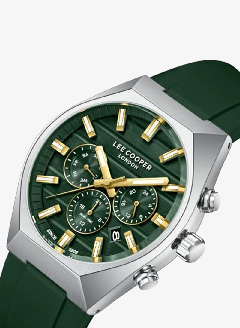 Lee Cooper Men's Silicone MULTIFUNCTION Watch LC08388.375 - 41 mm