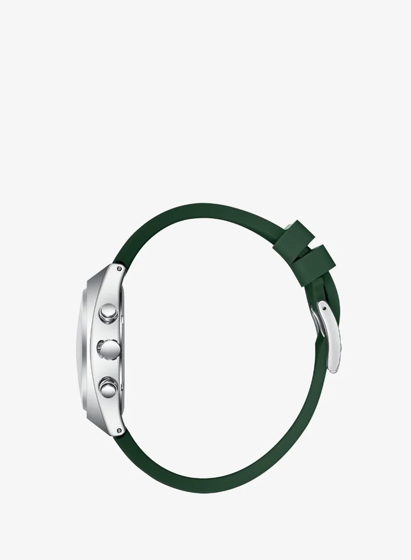 Lee Cooper Dark Green Men's Silicone MULTIFUNCTION Watch LC08388.375 - 41 mm for Men | Best Price UAE