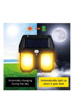 Generic Black Solar Wall Light for Outdoor , Motion Sensor  - Image 4