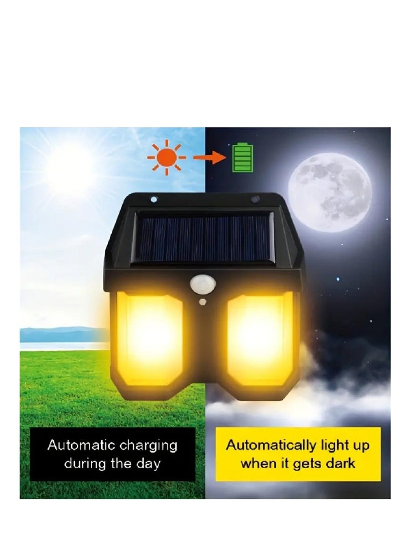 Generic Black Solar Wall Light for Outdoor , Motion Sensor  - Image 4