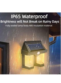 Generic Black Solar Wall Light for Outdoor , Motion Sensor  - Image 5