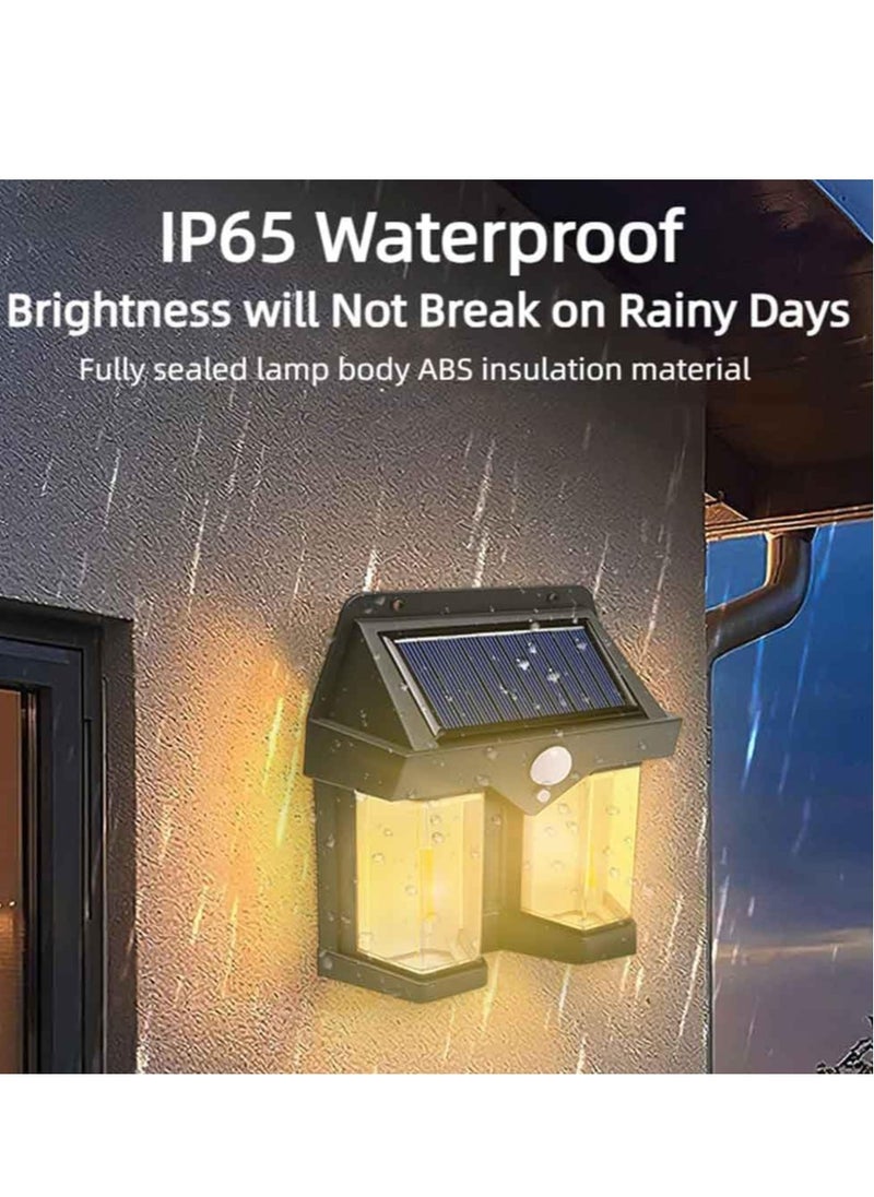 Generic Black Solar Wall Light for Outdoor , Motion Sensor  - Image 5