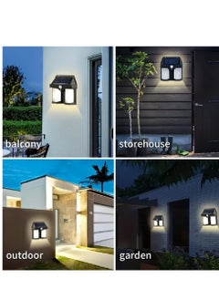 Generic Black Solar Wall Light for Outdoor , Motion Sensor  - Image 3