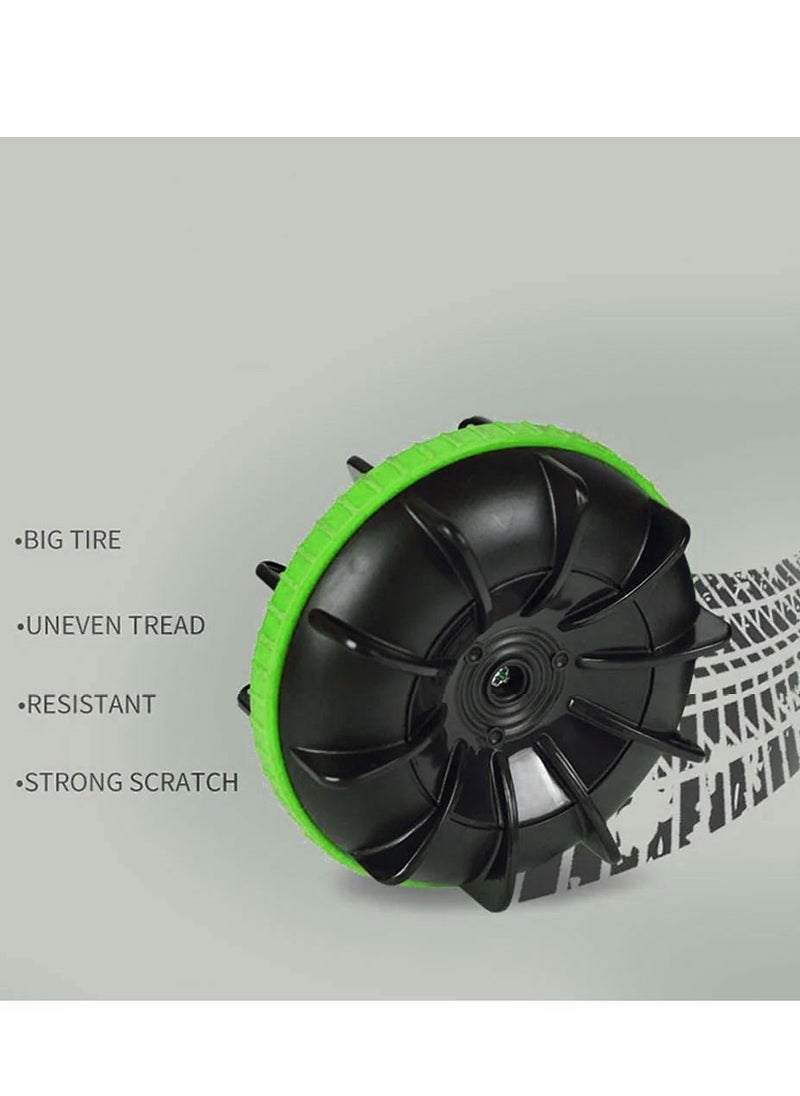 MARGOUN - Rc Stunt Car 4WD Remote Vehicle With Double Sided 360 Degrees Rotating Green - Image 1